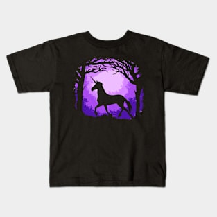 Unicorn Woods Kids T-Shirt